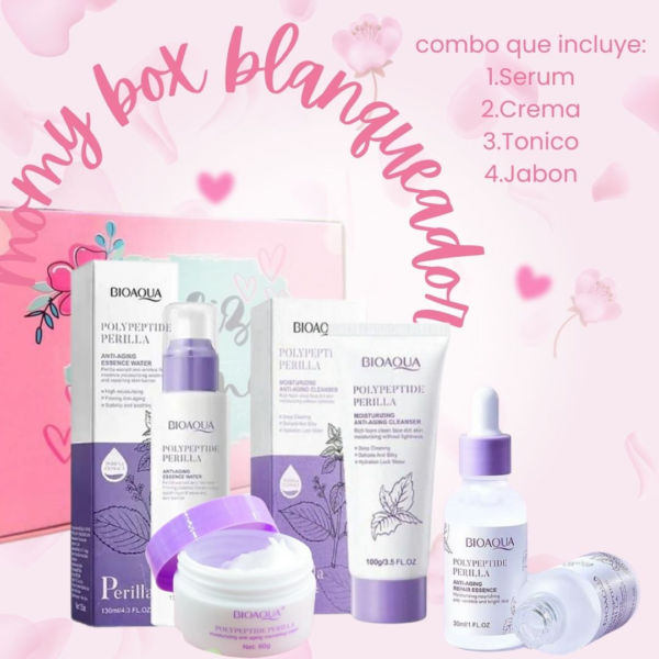 Combo Box Bioaqua Mommy Blanqueador Iluminación Radiante